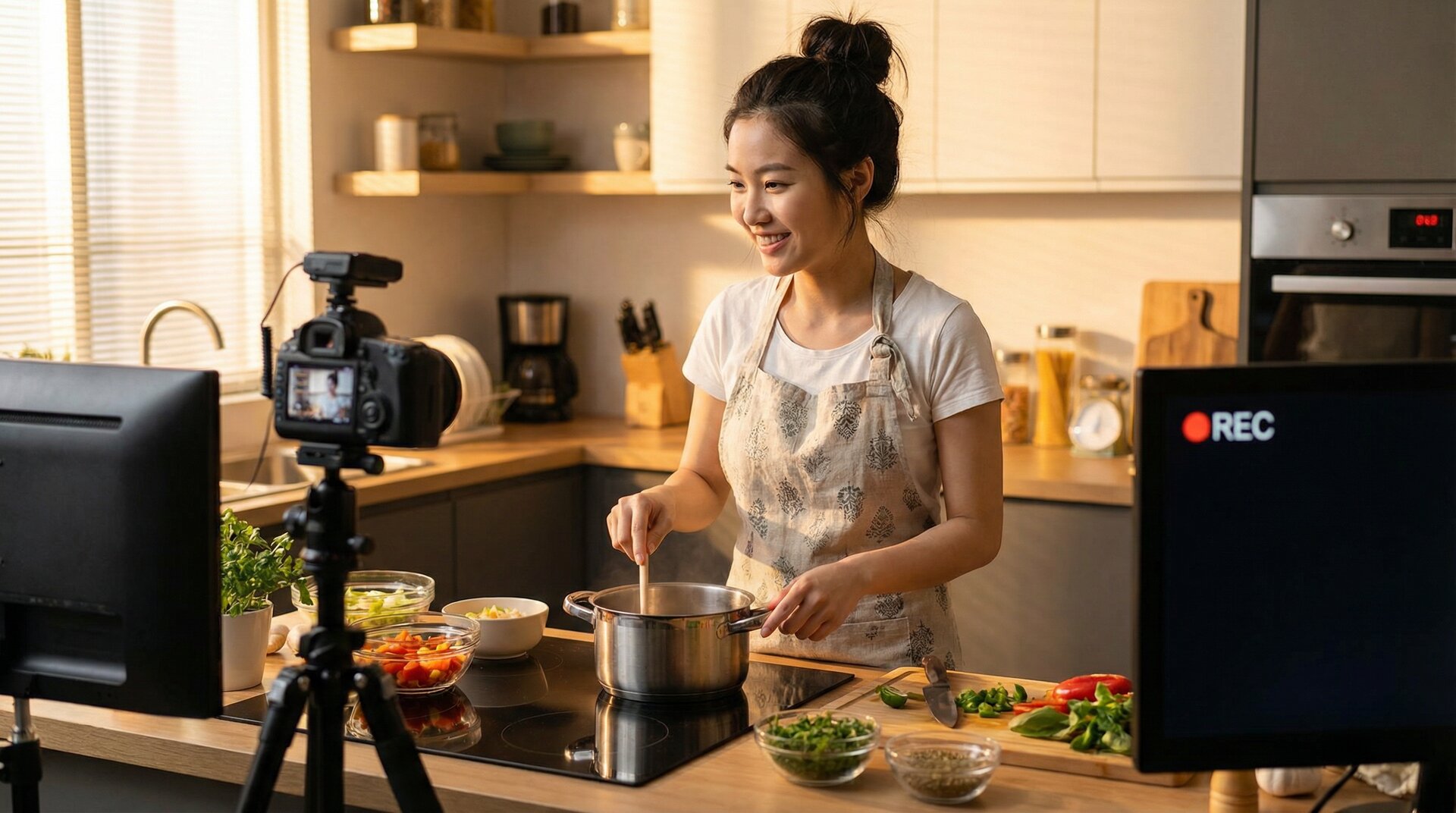 国产自拍美食视频